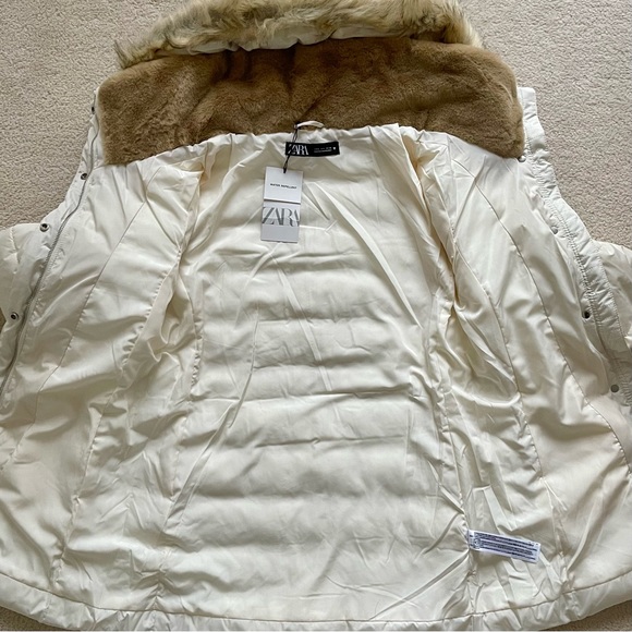 ZARA WATER REPELLENT PUFFER COAT - Picture 12 of 13